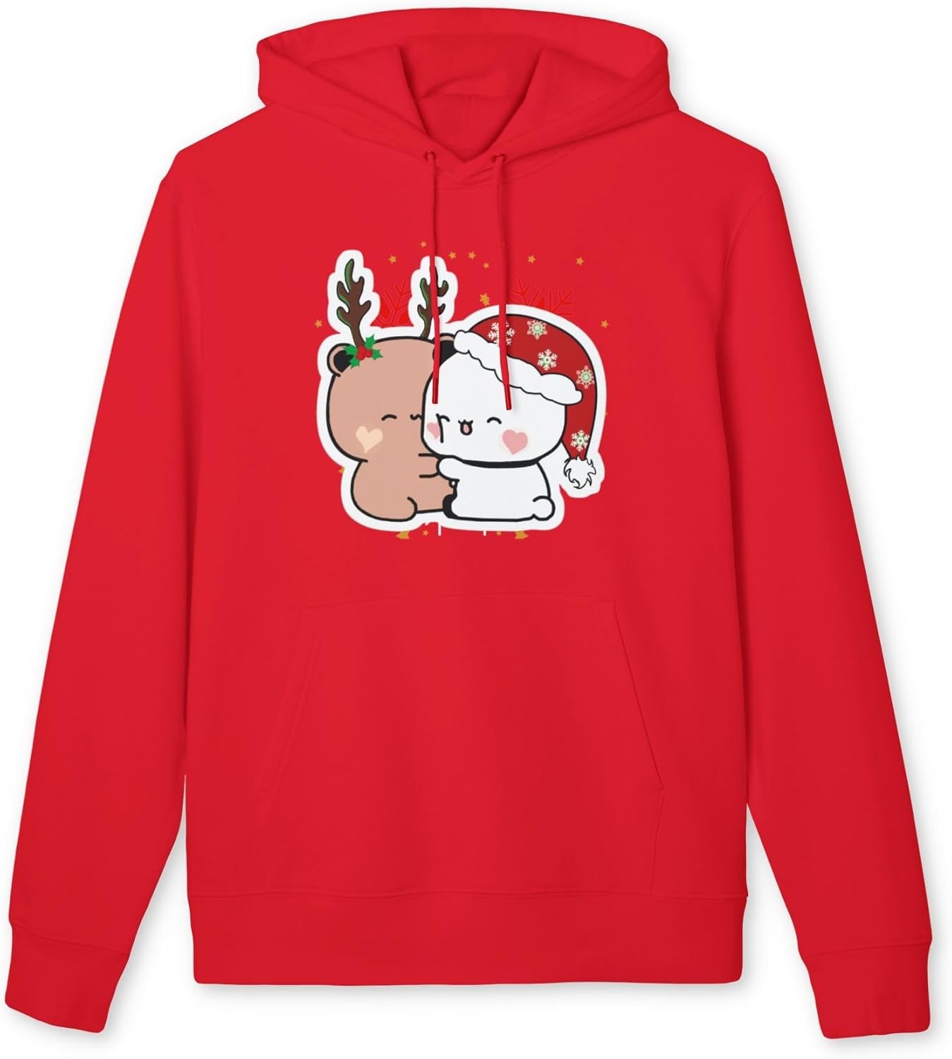 Bubu Dudu Christmas Pullover | Cute Panda Sweatshirt | Cozy Kawaii Anime Hoodie for Winter | Unisex Festive Couple Gift - Image 2