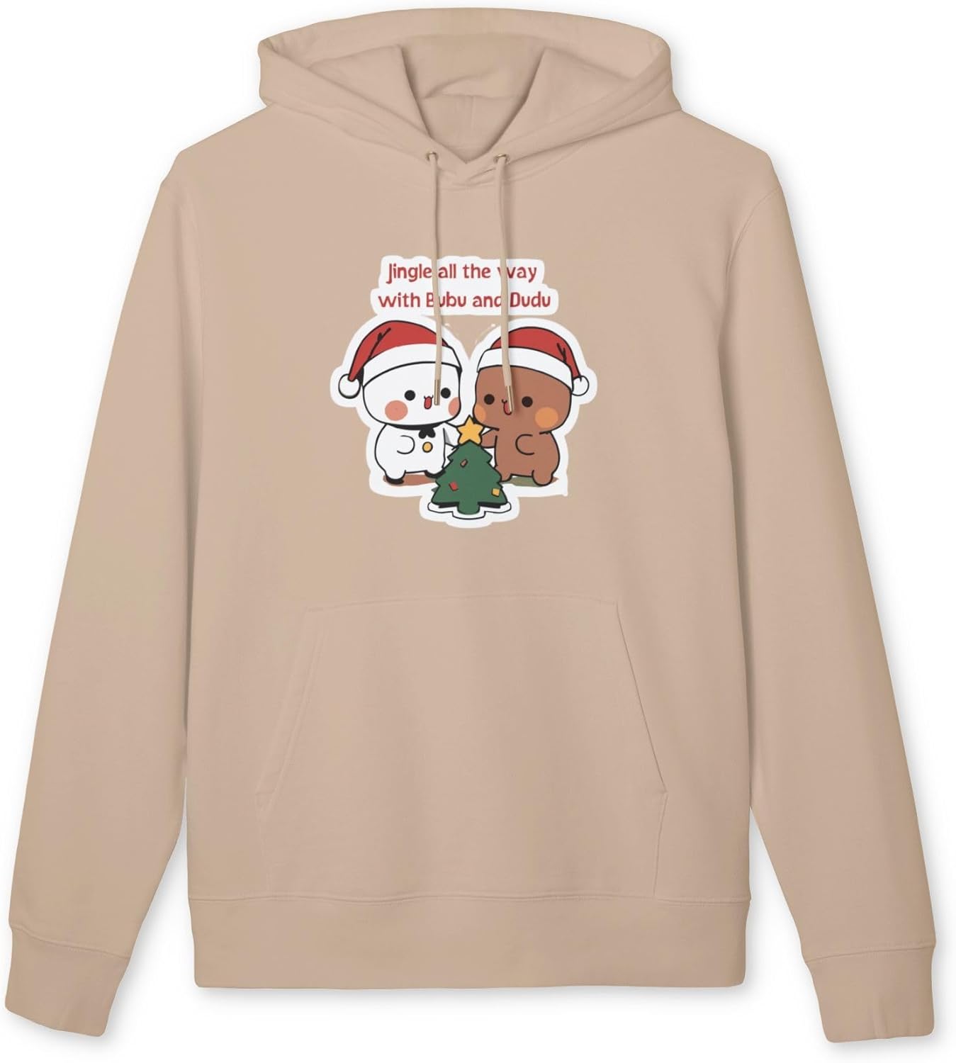 Bubu Dudu Christmas Pullover | Cute Panda Sweatshirt | Cozy Kawaii Anime Hoodie for Winter | Unisex Festive Couple Gift - Image 10