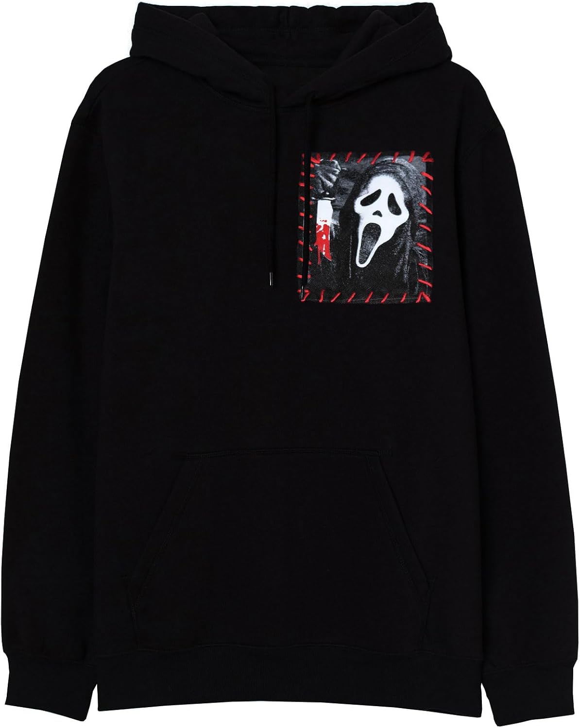 Changes Scream Ghostface 3 Patch Hoodie, Black - Image 2