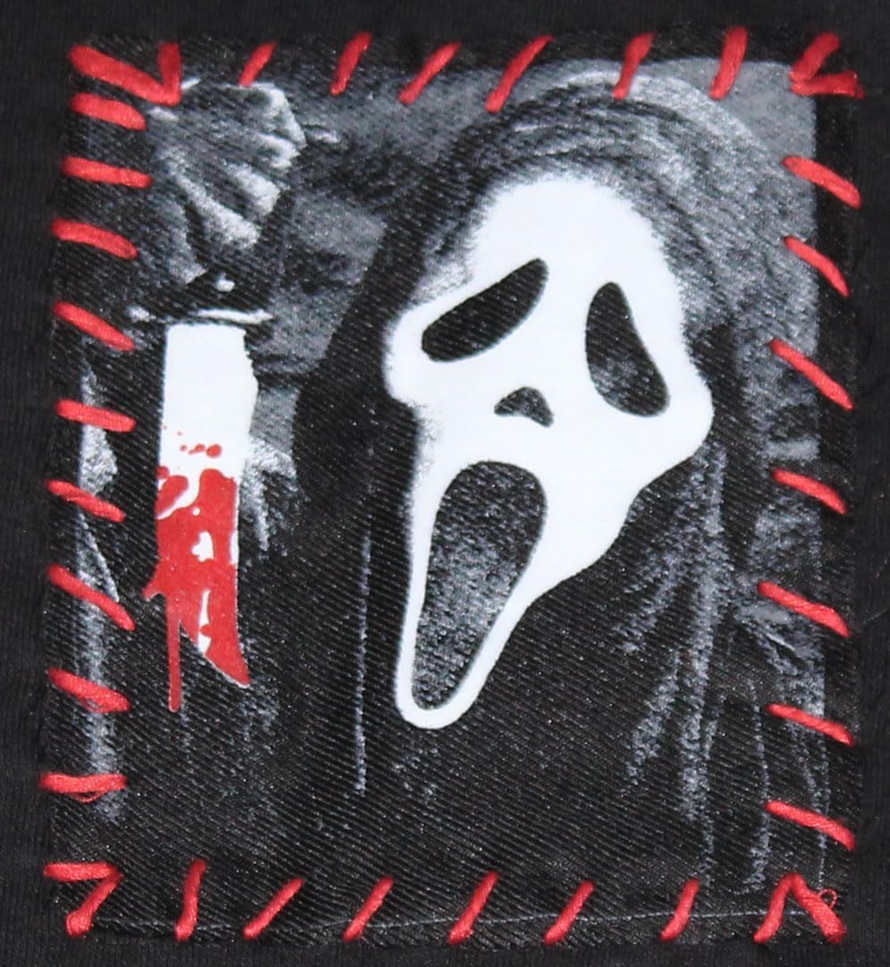 Changes Scream Ghostface 3 Patch Hoodie, Black - Image 3