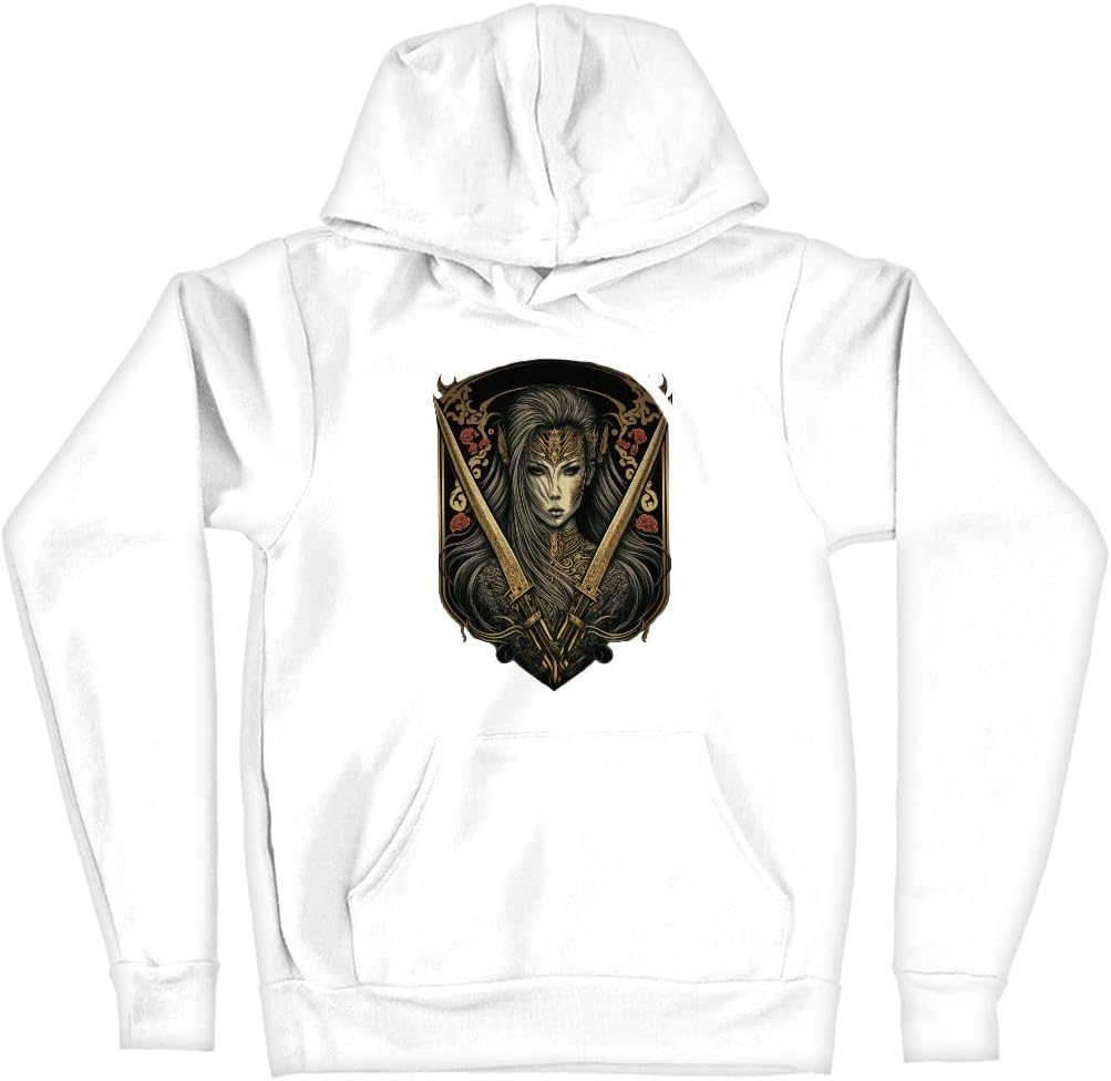 Character Hooded Sweatshirt - Fantasy Woman Hoodie - Art Hoodie - Image 7
