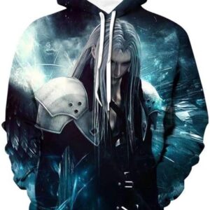 CHLOBLOM Cloud Strife Hoodie Sephiroth Cosplay Costume Novelty Sweatshirt