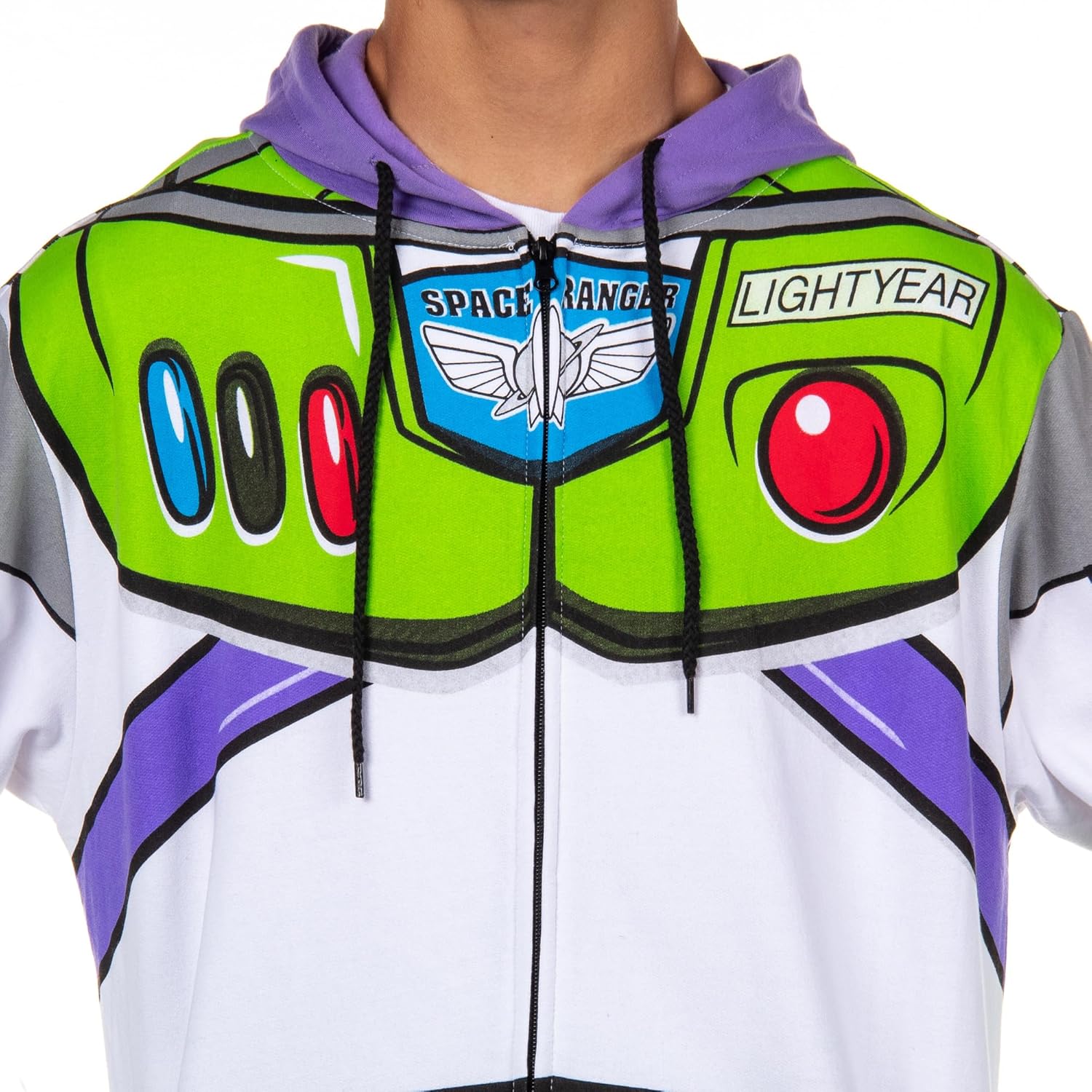 Disney Pixar Toy Story Men's I Am Buzz Lightyear Astronaut Costume Adult Sweatshirt Zip Hoodie - Image 2