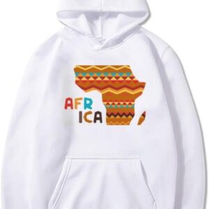 DIYthinker Africa Fancy Map Characters stripes Sweatshirt Pullover Fleece Hoodie Sweater Sport