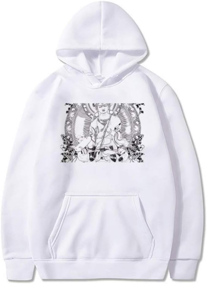 DIYthinker Culture Guanyin Chinese Character Figure Sweatshirt Pullover Fleece Hoodie Sweater Sport