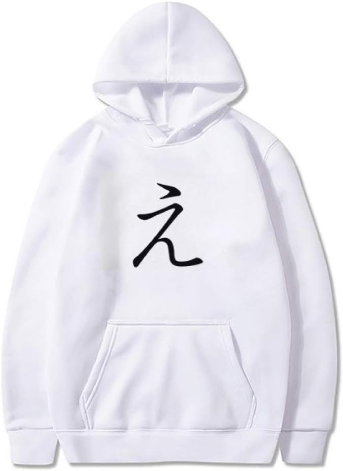 DIYthinker Japanese Hiragana Character E Sweatshirt Pullover Fleece Hoodie Sweater Sport