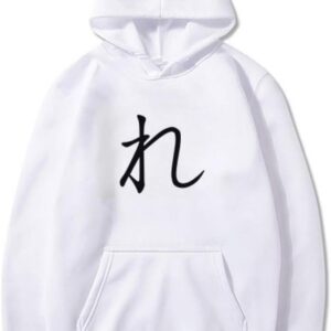 DIYthinker Japanese Hiragana Character RE Sweatshirt Pullover Fleece Hoodie Sweater Sport