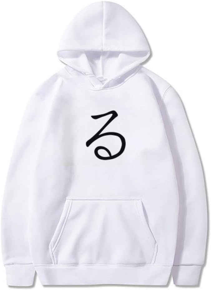 DIYthinker Japanese Hiragana Character RU Sweatshirt Pullover Fleece Hoodie Sweater Sport