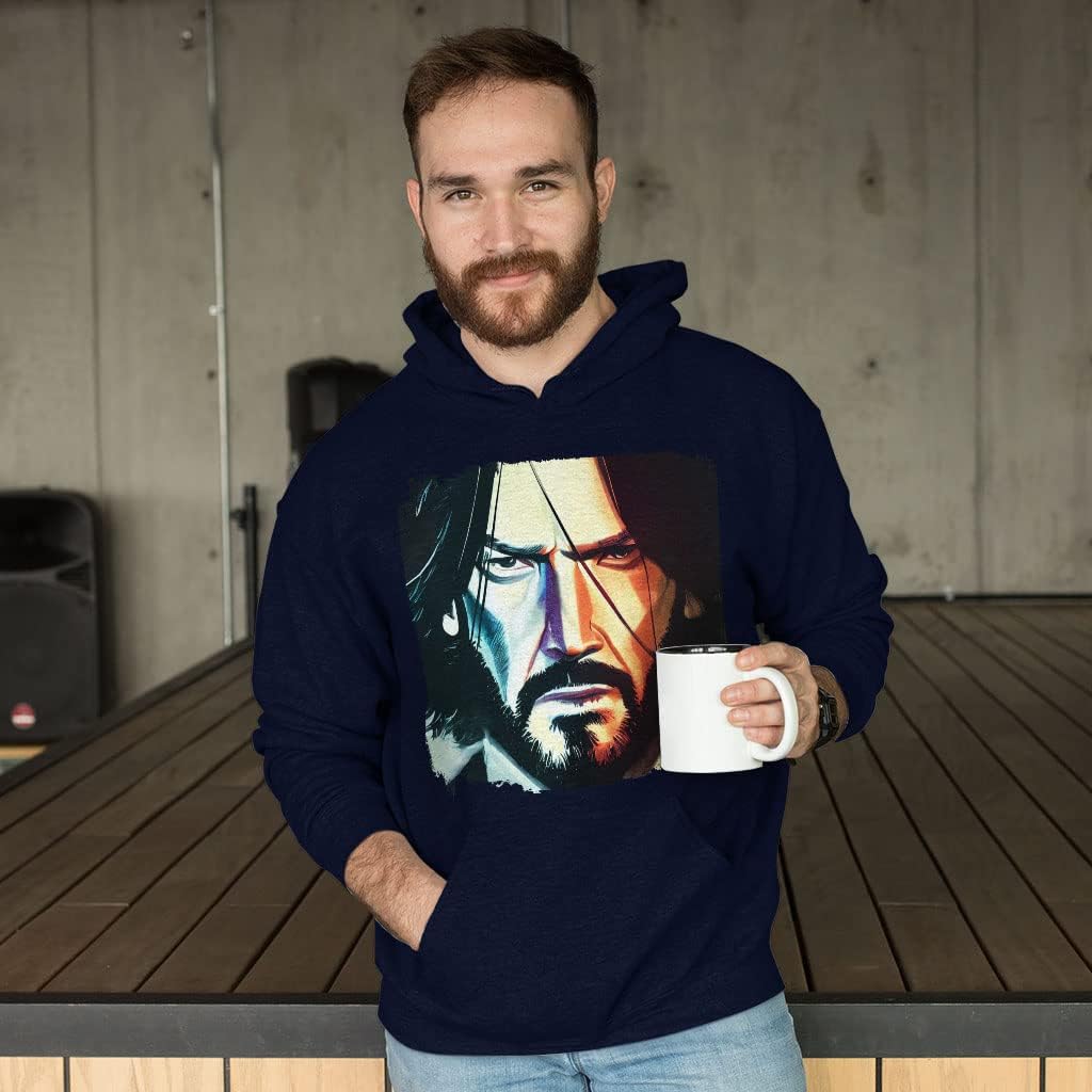Famous Character Hooded Sweatshirt - Cool Guy Hoodie - Graphic Hoodie - Image 4