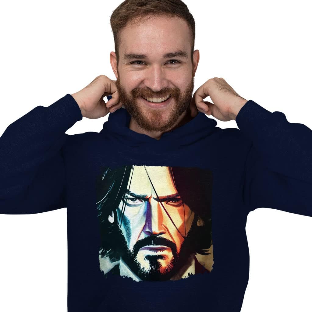 Famous Character Hooded Sweatshirt - Cool Guy Hoodie - Graphic Hoodie - Image 2