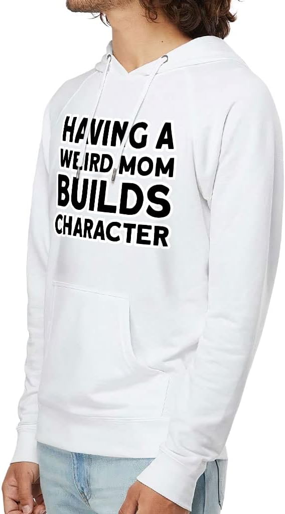 Having a Weird Mom Builds Character Lightweight Hoodie - Cool Hooded Sweatshirt - Funny Hoodie - Image 2