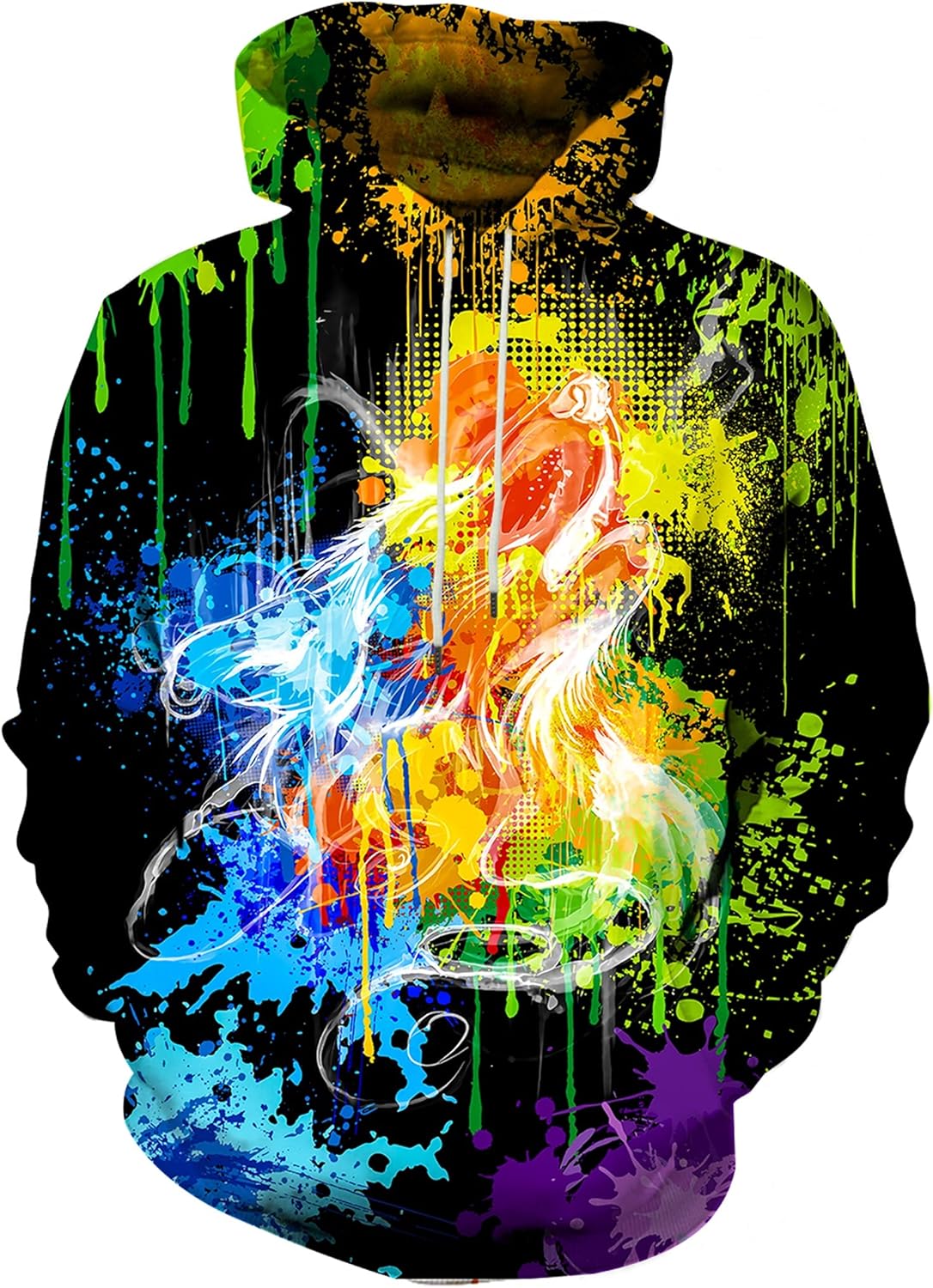 Hgvoetty Unisex 3D Print Hoodies Graphic Space Pullover Hooded Sweatshirts for Men Women - Image 22