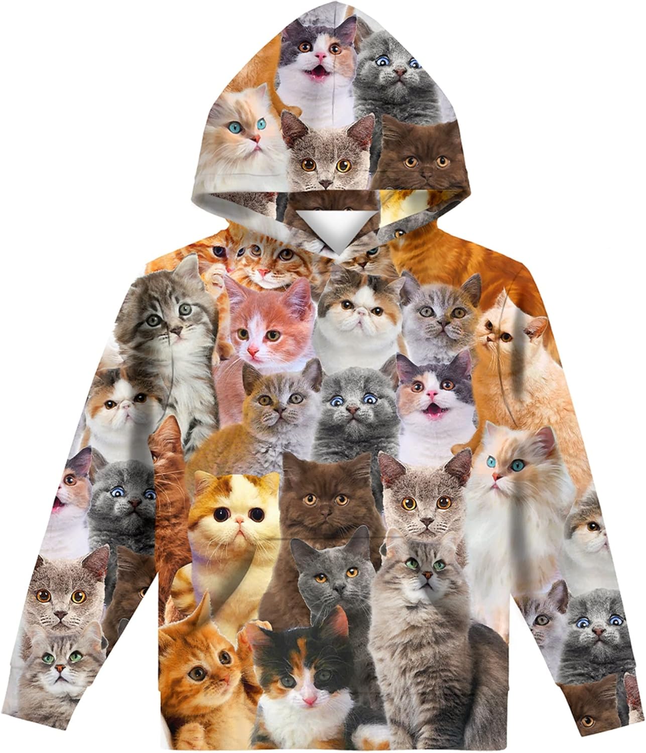 Hgvoetty Unisex Boys Girls Hoodies 3D Printed Hooded Sweatshirts for Kids Pullovers with Pockets 6-15 Years - Image 37