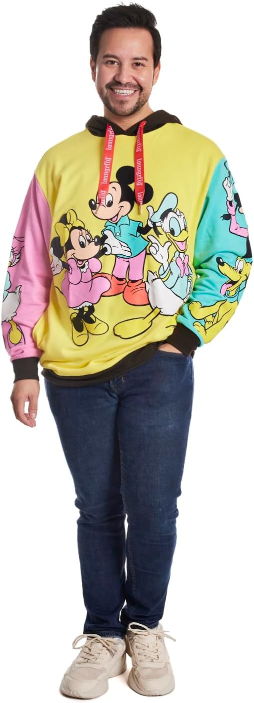 Loungefly DISNEY 100TH MICKEY AND FRIENDS UNISEX HOODIE 2X