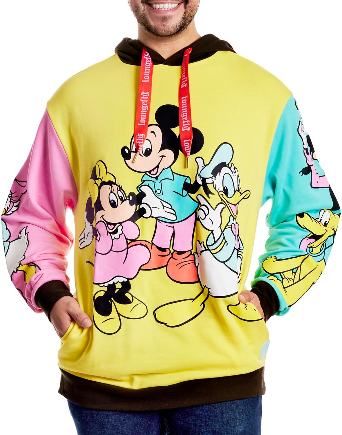 Loungefly DISNEY 100TH MICKEY AND FRIENDS UNISEX HOODIE 2X - Image 2