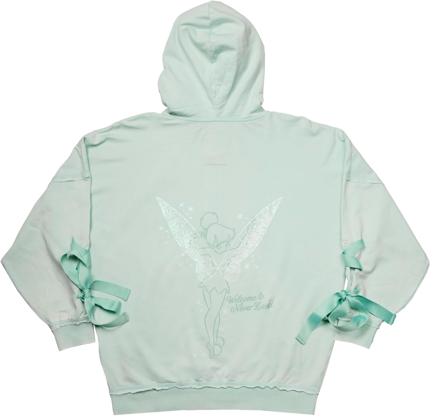 Loungefly Peter Pan Tinker Bell Ribbon Unisex Zip Up Hoodie - Image 3