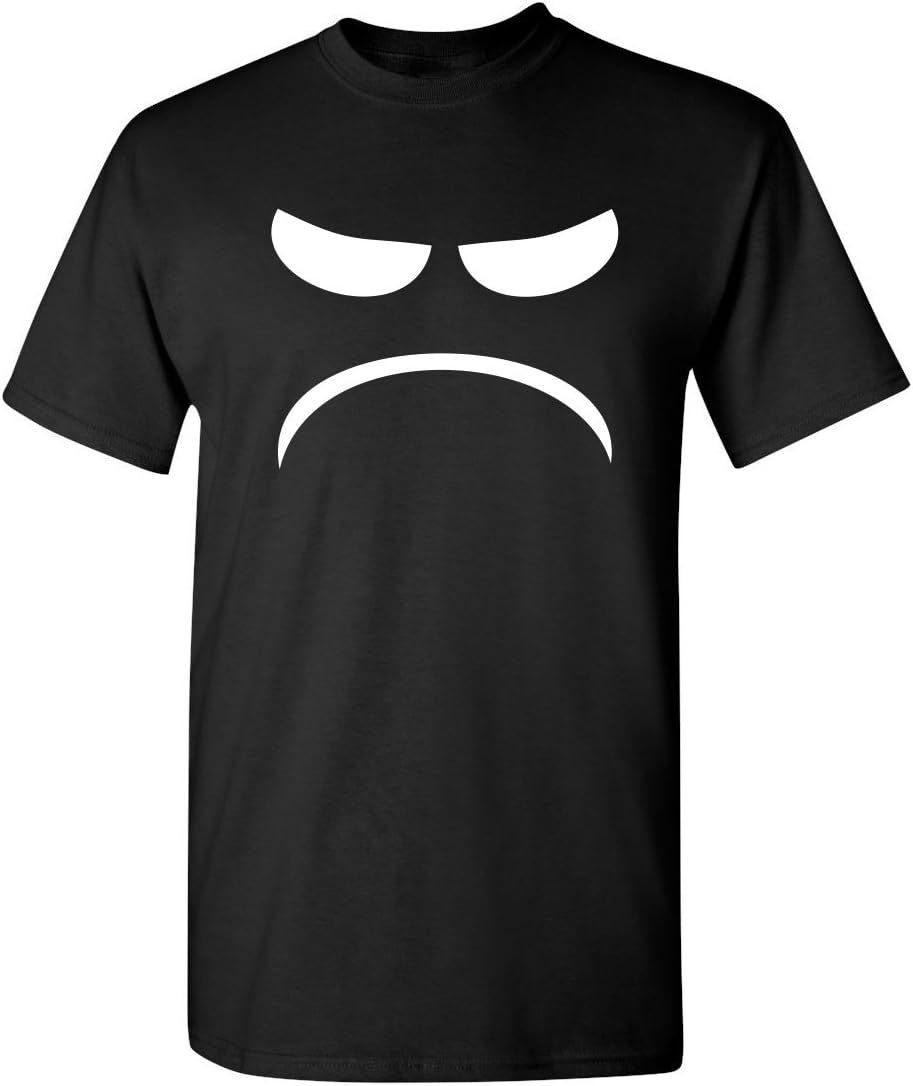 Mad Smile Face Graphic Sarcastic Emoticon Funny T Shirt