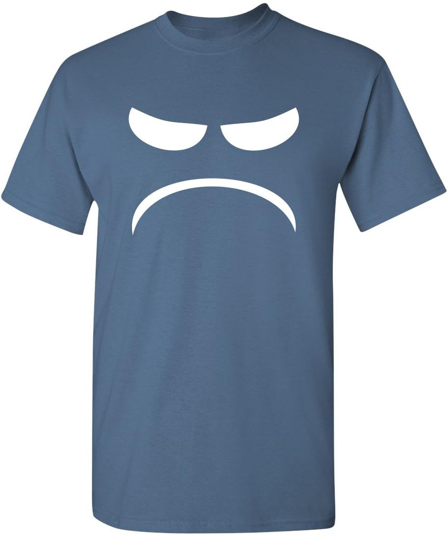 Mad Smile Face Graphic Sarcastic Emoticon Funny T Shirt - Image 9