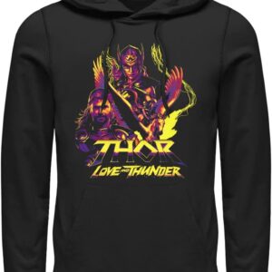 Marvel Thor: Love Thunder Character Pyramid Mens Pullover Hoodie