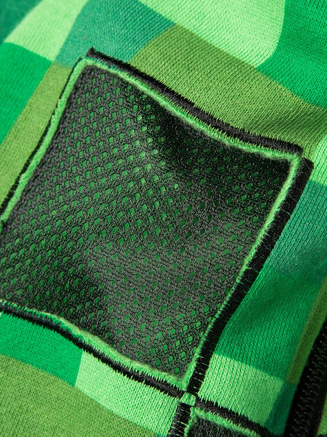 Minecraft Men's Creeper Premium Zip-Up Hoodie, Green - Image 6