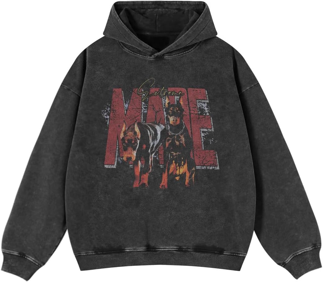 Rapidstreet Men Streetwear Hoodie Sweatshirt Aesthetic Graphic Pullover Cotton Unisex - Image 33