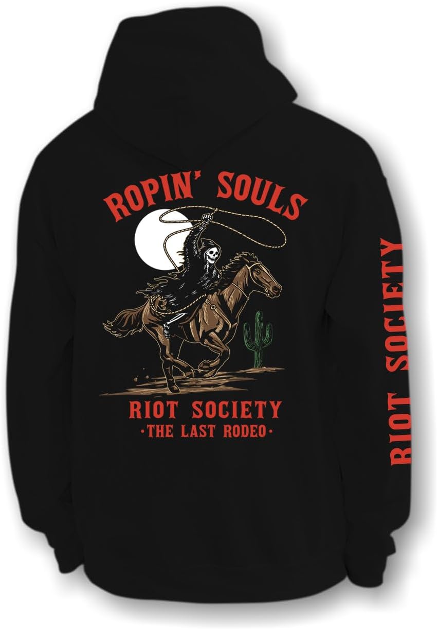 Riot Society Womens Graphic and Embroidered Hoodie Hooded Sweatshirt - Image 10