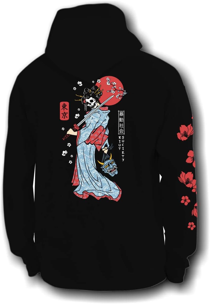 Riot Society Womens Graphic and Embroidered Hoodie Hooded Sweatshirt - Image 9