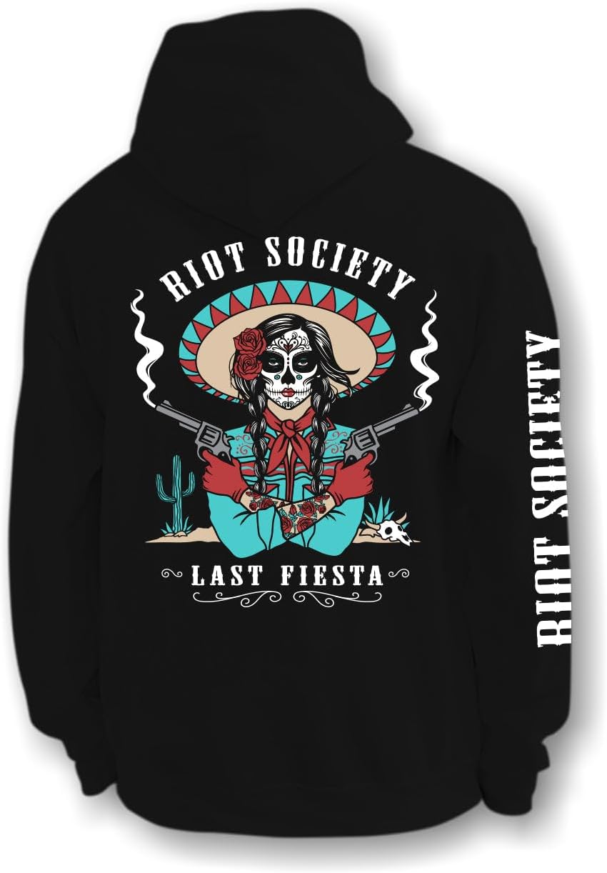 Riot Society Womens Graphic and Embroidered Hoodie Hooded Sweatshirt - Image 16
