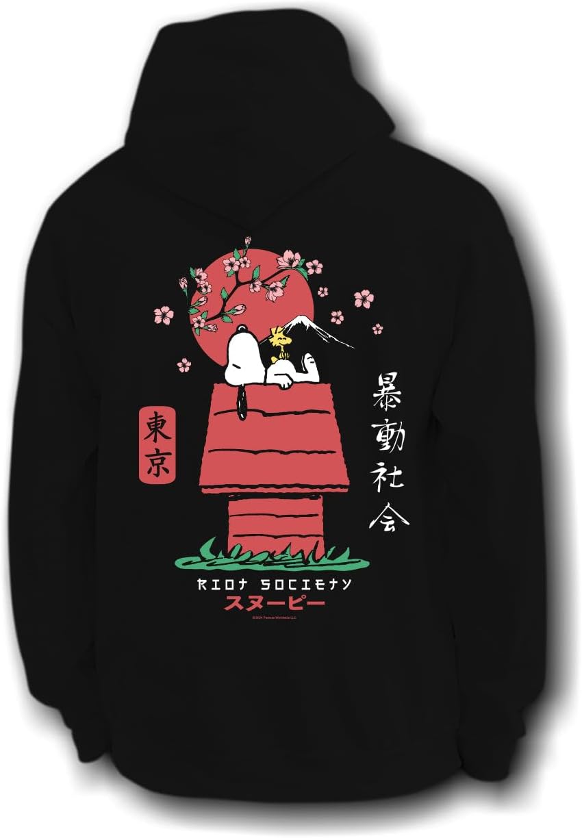 Riot Society Womens Graphic and Embroidered Hoodie Hooded Sweatshirt