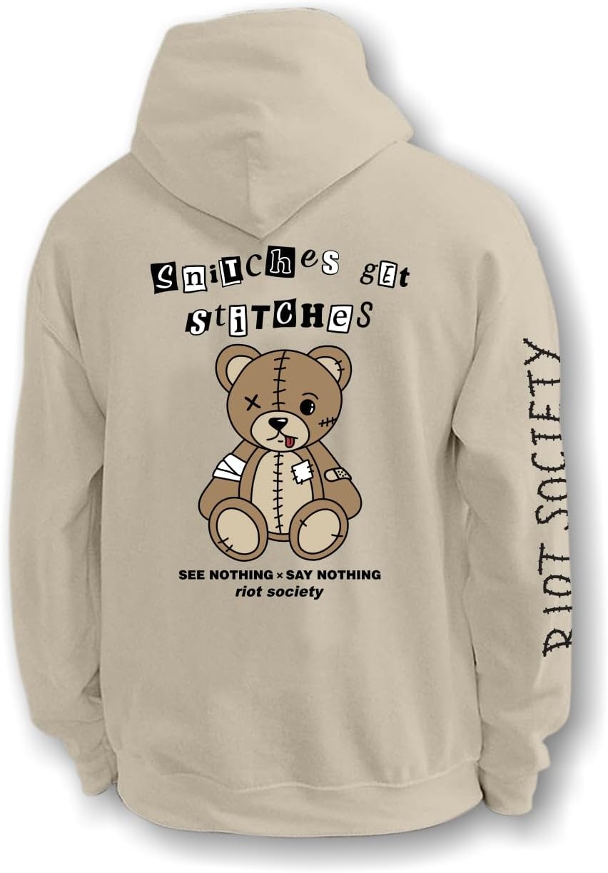 Riot Society Womens Graphic and Embroidered Hoodie Hooded Sweatshirt - Image 11