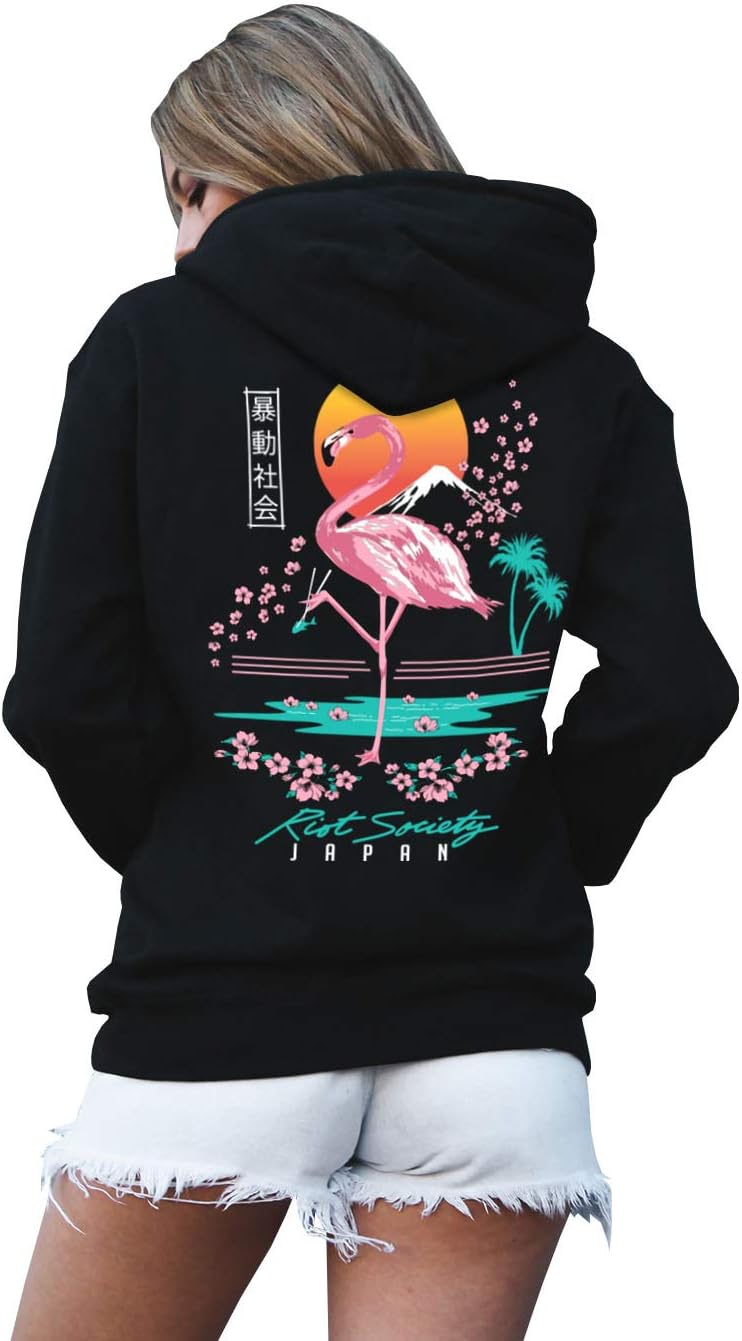 Riot Society Womens Graphic and Embroidered Hoodie Hooded Sweatshirt - Image 18