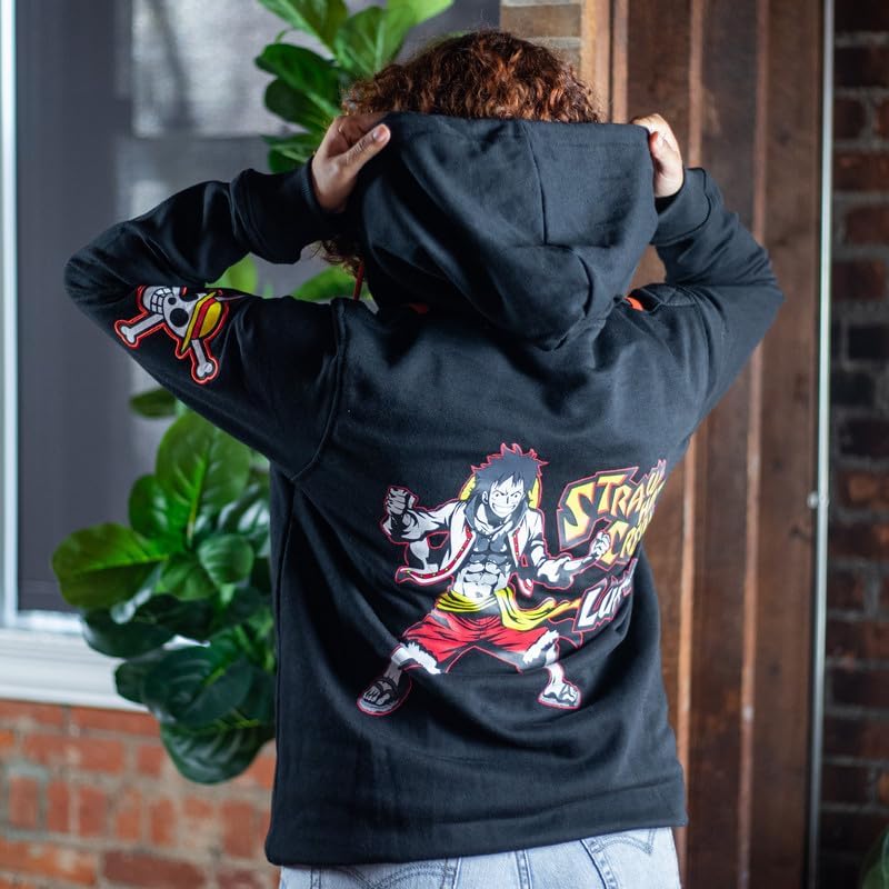 Ripple Junction One Piece Men's Authentic Full Zip Hooded Sweatshirt w\/Chest Pockets Epaulettes Officially Licensed - Image 6