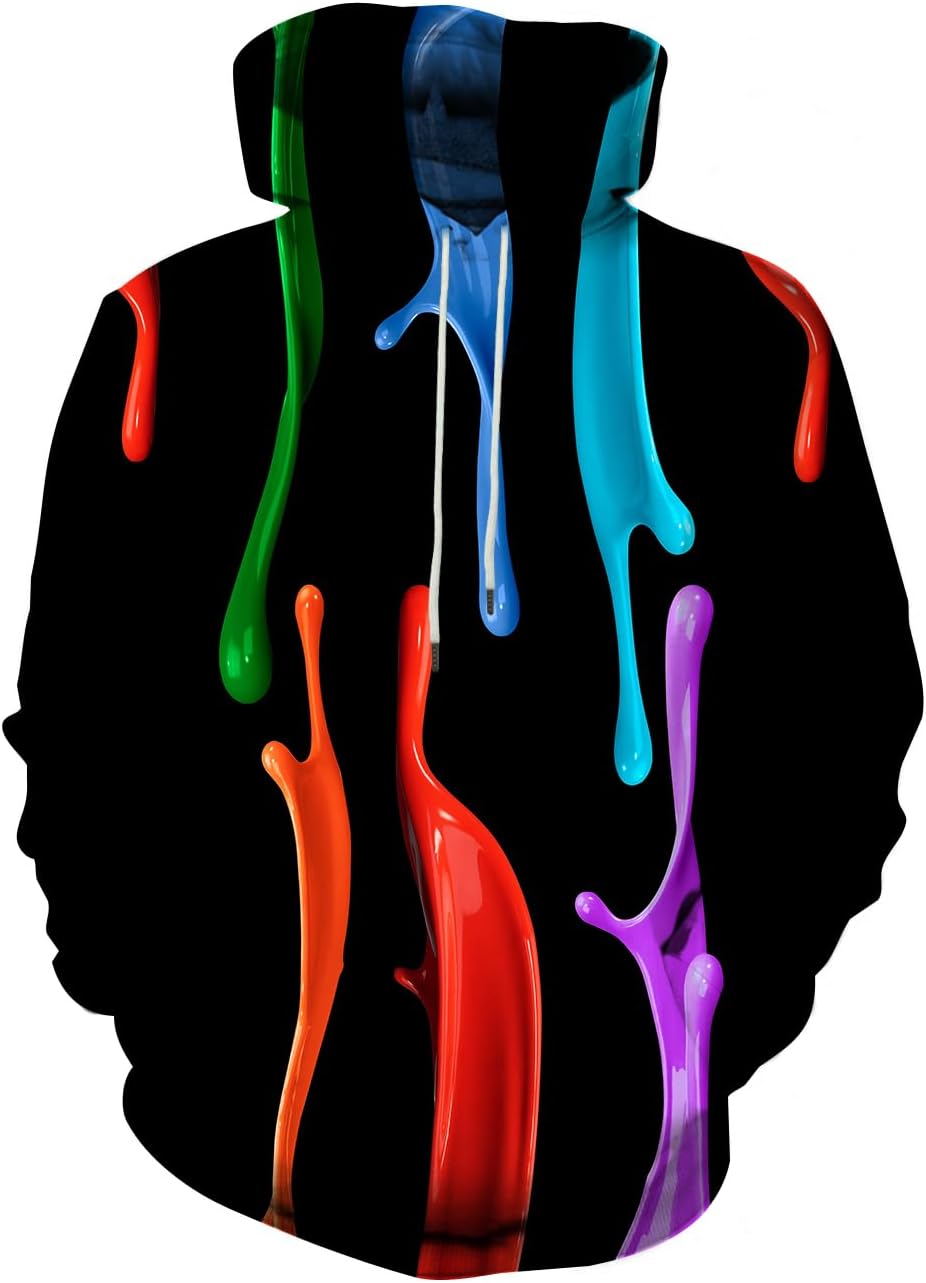 SYAIMN Unisex 3D Printed Hoodies Casual Workout Hoodie Sweater Sweatshirt - Image 36