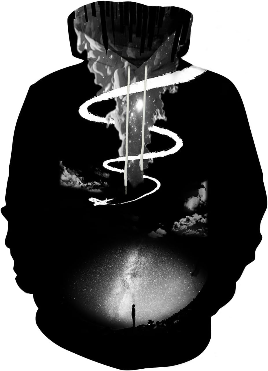 SYAIMN Unisex 3D Printed Hoodies Casual Workout Hoodie Sweater Sweatshirt - Image 24