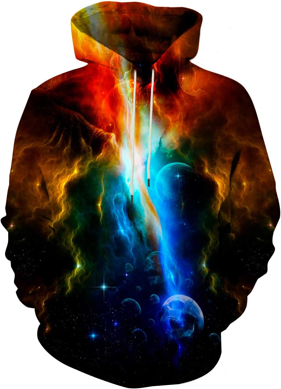 SYAIMN Unisex 3D Printed Hoodies Casual Workout Hoodie Sweater Sweatshirt - Image 17