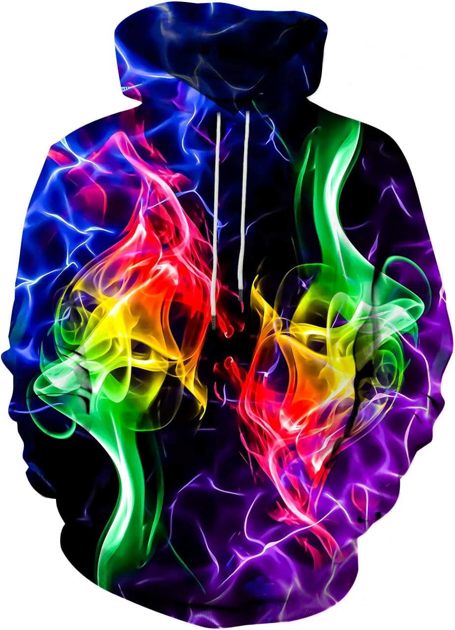 SYAIMN Unisex 3D Printed Hoodies Casual Workout Hoodie Sweater Sweatshirt - Image 13