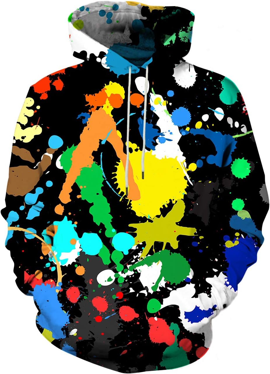 SYAIMN Unisex 3D Printed Hoodies Casual Workout Hoodie Sweater Sweatshirt - Image 41