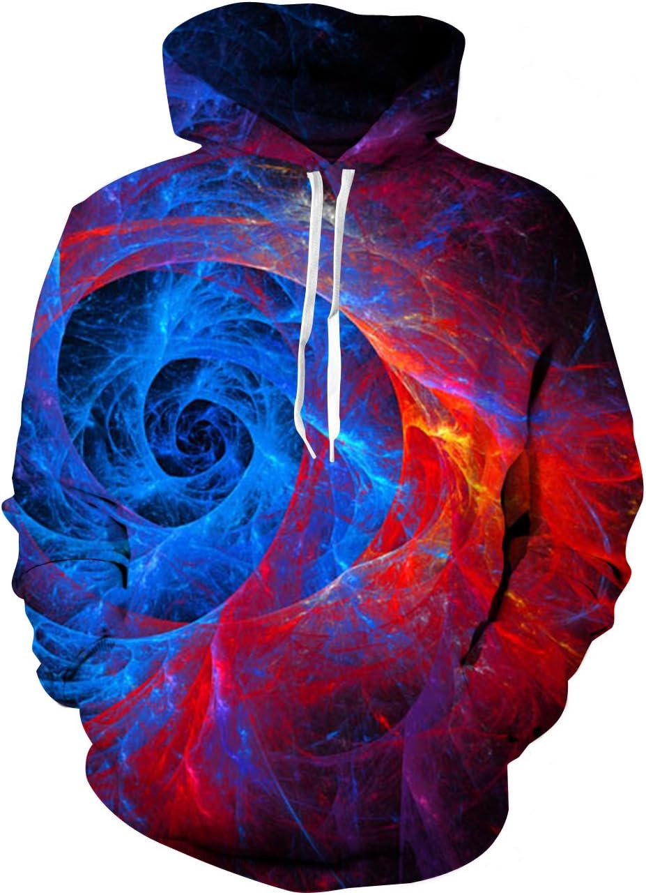 SYAIMN Unisex 3D Printed Hoodies Casual Workout Hoodie Sweater Sweatshirt - Image 38