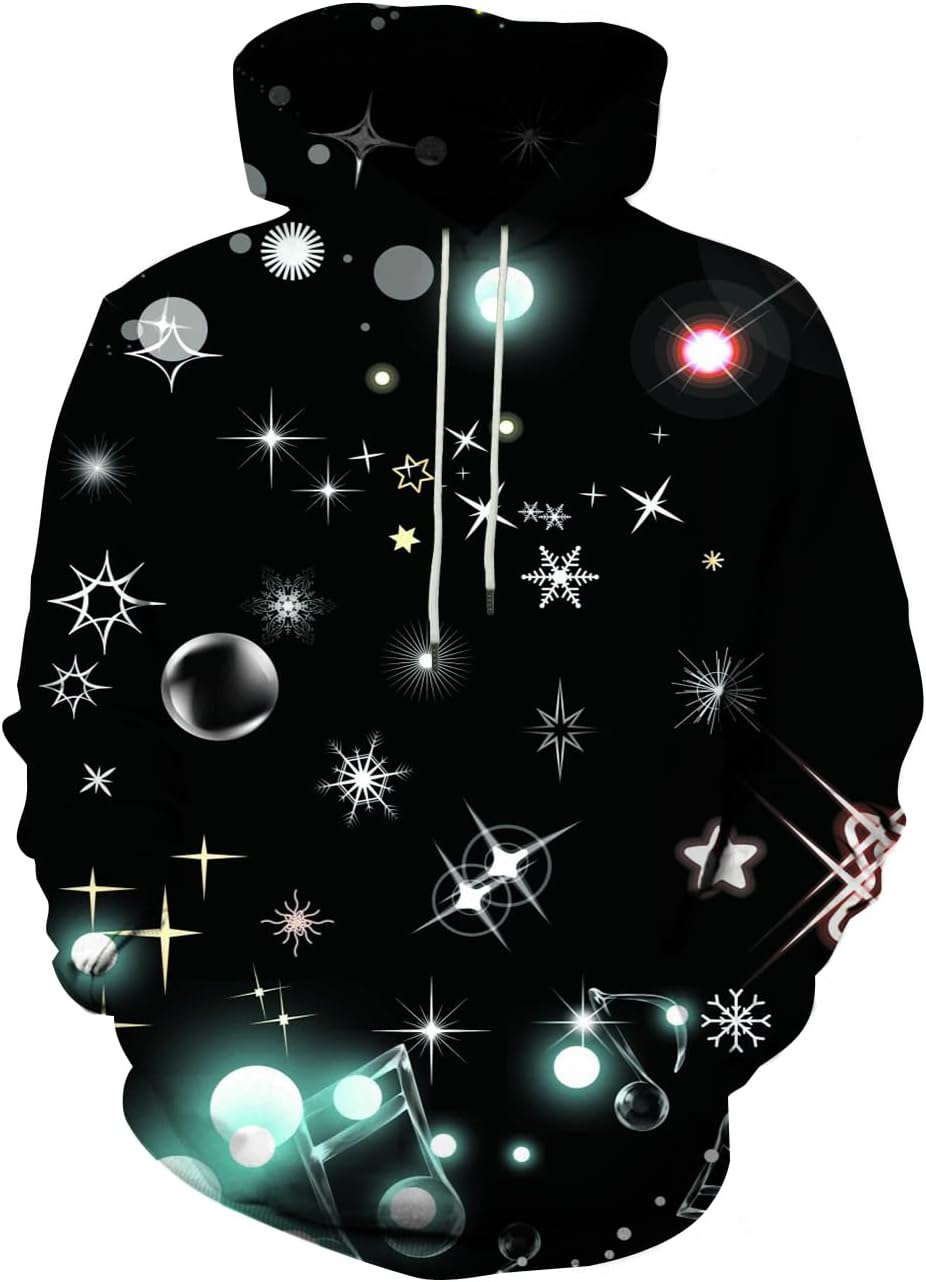 SYAIMN Unisex 3D Printed Hoodies Casual Workout Hoodie Sweater Sweatshirt - Image 35