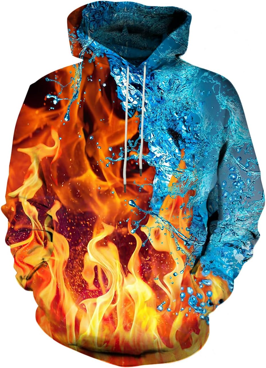 SYAIMN Unisex 3D Printed Hoodies Casual Workout Hoodie Sweater Sweatshirt - Image 34