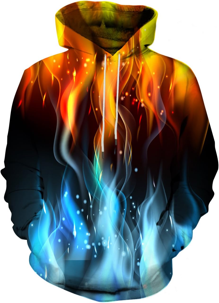 SYAIMN Unisex 3D Printed Hoodies Casual Workout Hoodie Sweater Sweatshirt - Image 16