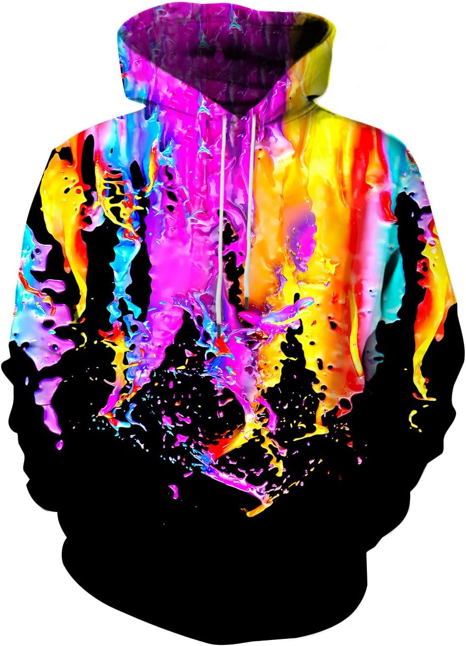 SYAIMN Unisex 3D Printed Hoodies Casual Workout Hoodie Sweater Sweatshirt - Image 23