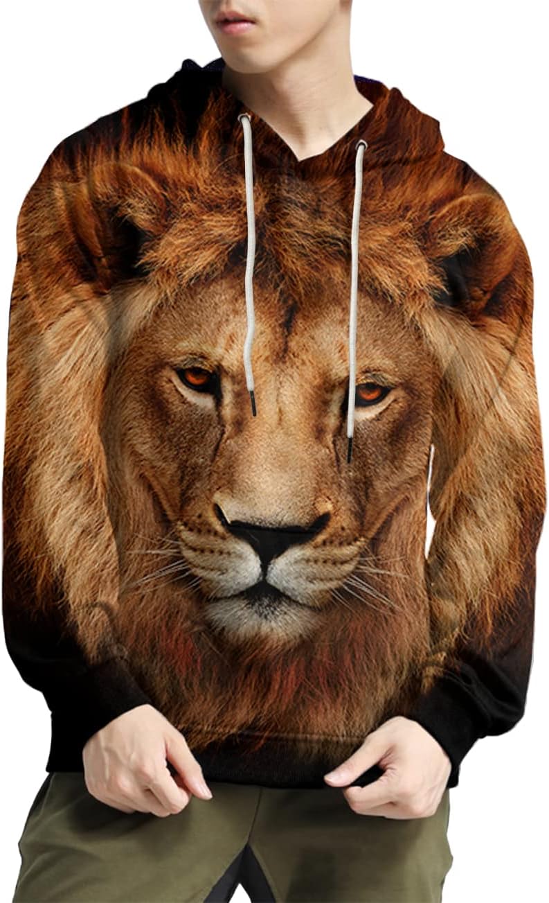 SYAIMN Unisex 3D Printed Hoodies Casual Workout Hoodie Sweater Sweatshirt - Image 4