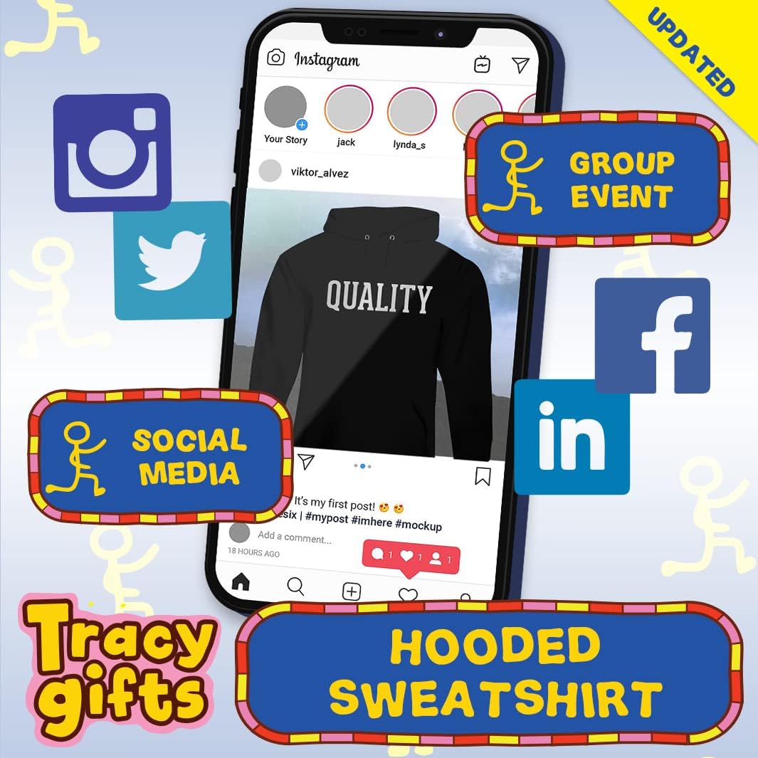 Tracy Gifts Fictional Character - Soft Men's Pullover Hoodie Sweatshirt CP05 Black - Image 3